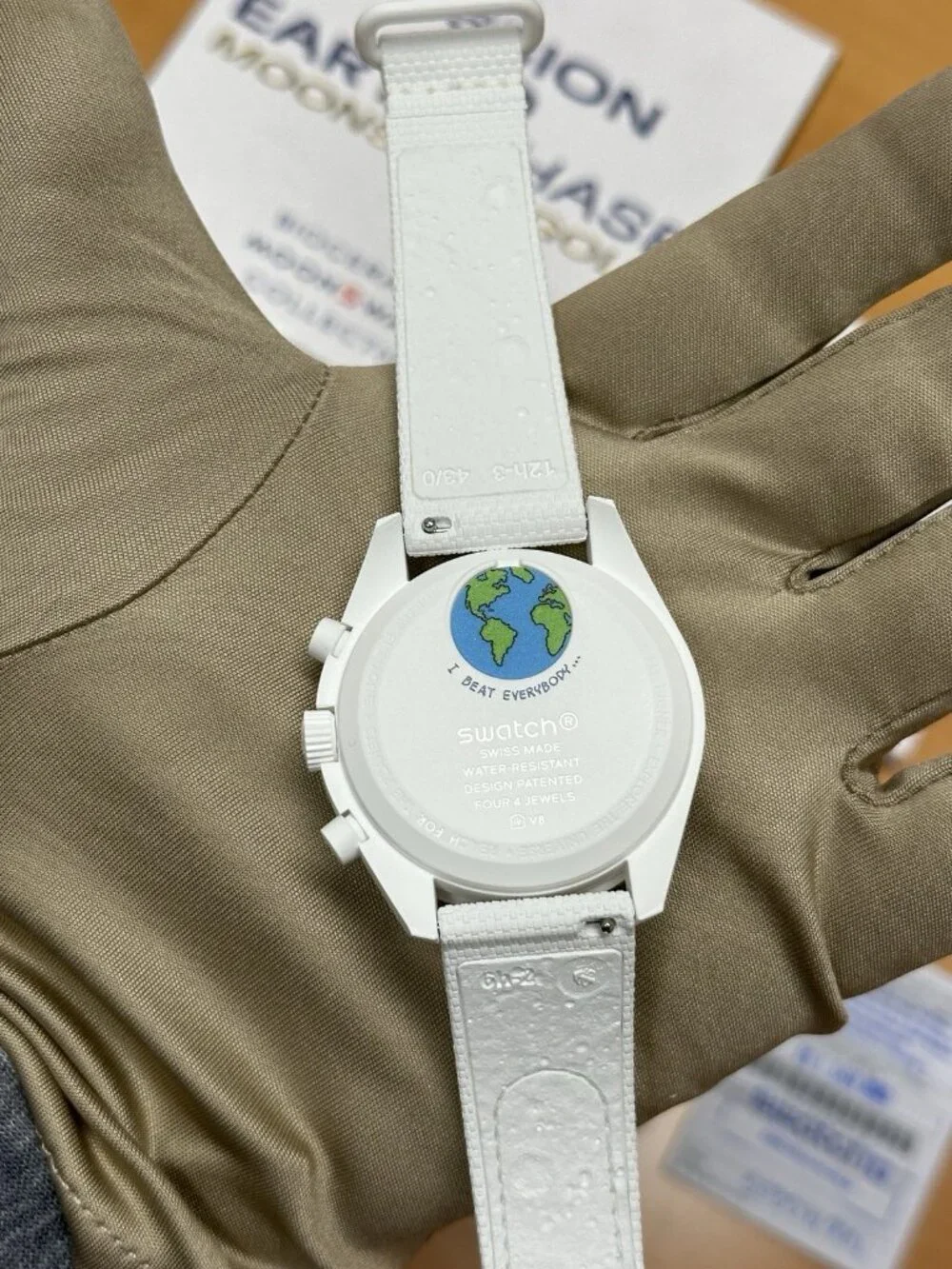 OMEGA x Swatch MoonSwatch Mission to Earthphase Moonshine Gold 42mm White UNWORN